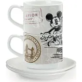 Karaca Disney Set 2 Espresso-kopjes en schotel – City London