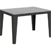 Itamoby Uittrekbare tafel, 90x120/224 cm, frame: Flame Evolution, kleur: cementgrijs (anthraciet)