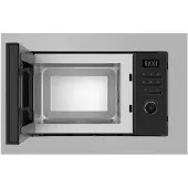 Heinner Inbouw Magnetron 20L – 800W – 1000W Grill – 5 Vermogensstanden – LED Display – Timer – Zilver/Zwart