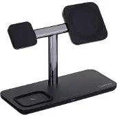 UNITEK P1212A, Vrijstaand, ABS, Zwart, Zilver, Contactlaadstation, Tafelmodel, 15W