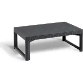 Allibert by KETER Tuintafel Lyon Verstelbaar Antraciet 116x71,5x40/66cm