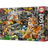 Educa - puzzel - 1500 stuks - Tijgers