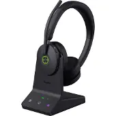 Yealink WH68 Teams On Ear headset DECT, Bluetooth Zwart Noise Cancelling Headset Telefoon