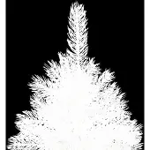 Prolenta Maison Exclusive - Kunstkerstboom, natuurgetrouwe naalden, wit, 240 cm