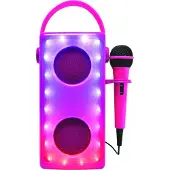 Lexibook Roze Lichtgevende Bluetooth-Speaker met Microfoon