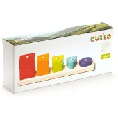 Cubika 15320 Vormen sorteren VI - houten puzzel, 16 stukken