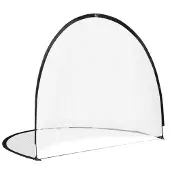 HOMCOM -Voetbalnet-Oxford stof-247x203x201.5cm-Zwart