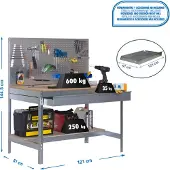 Simonwork (bancos De Trabajo) Bt2 Box Metaalplank 1445x1210x610 Mm