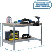 Simonwork (bancos De Trabajo) Bt0 Metaalplank 842x1210x760 Mm