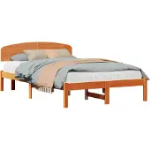 Syfax Bedframe Wasbruin 135 x 190 cm Massief grenenhout