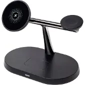 MaXlife draadloze oplader 3-in-1, 15W, zwart (MXWC-03)
