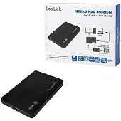 Logilink UA0256 behuizing voor opslagstations HDD-behuizing Zwart 2.5"