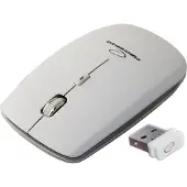 Esperanza Saturn | Draadloze 2.4GHz Optische Muis | Plat | Ambidextrous | DPI instelbaar 1000 / 1600DPI | 4 Buttons | Vertical Scroll | Wit