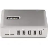 StarTech.com 7-Port USB-C Hub, 5x USB-A + 2x USB-C, Self-Powered met 65W Power Supply, USB 3.1 10Gbps, Desktop/Laptop USB Hub met 0.9m USB-IF Gecertificeerde Locking Kabel, USB Type C Hub