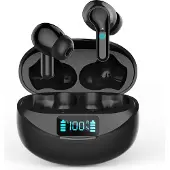INF Draadloze hoofdtelefoon - Bluetooth 5.3 sporthoofdtelefoon Black