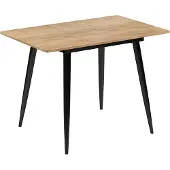 Vicco Eettafel Beaver, Goudkleurig Eiken/Zwart, 80-110 x 70 cm Uitschuifbaar