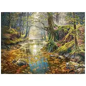 Castorland , Herinnering aan het herfstbos, 2000 stukjes, 2000 stukken, Dieren, 9 jaar/jaren