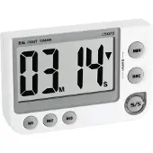 TFA-Dostmann 38.2024 Electronische Timer met magneet - Wit