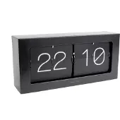 Karlsson Klok Wall / Boxed Flip XL Matt Black 37 x 17,5 cm