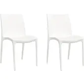 vidaXL Tuinstoelen 2 st 50x46x80 cm polypropeen wit