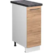 Vicco Fame-Line Apotheekkast – 30 cm, WB Antraciet Krachtige eik goud