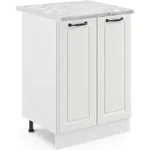 Vicco R-Line Keukenonderkast – 60 cm, WB Marmer Wit Landhuis