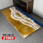 AEA Tafel, eettafel, design, modern, zee, rivier, meubels, 181x81, epoxyhars, oceaan