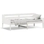 vidaXL Slaapbank zonder matras 80x200 cm massief grenenhout wit