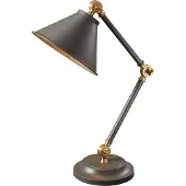 Elstead Lighting LED Tafellamp Provence Element | 1X E27 Max 60W | Dark Grey/Aged Brass