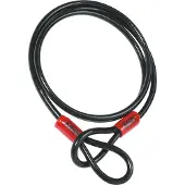 ABUS lussenkabel Cobra 10 - staalkabel met kunststof omhulsel - beveiliging voor fiets- en motoraccessoires - 2,2 meter lang, 10 mm dik