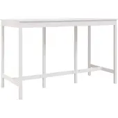 Syfax Bartafel 180x80x110 cm massief grenenhout wit