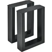 En.casa Stalen onderstel set van 2 U bankpoot 30x43 cm zwart []