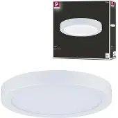 Paulmann LED-plafondlamp Abia, wit / opaal, Woon-/ Eetkamer, Kunststof, Modern, LED plafondlamp