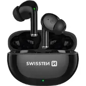 Swissten Pro Tune Tws Austiņas (3 h, Draadloze), Koptelefoon, Zwart