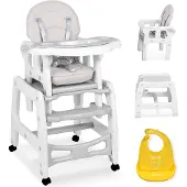 Ricokids Sinco 5-in-1 voedingsstoel, grijs