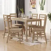 Prolenta Maison Exclusive - Eetset voor 7 personen, massief acaciahout