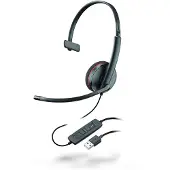 Poly Blackwire C3210 (Bedraad, USB-A), Kantoorheadset, Zwart
