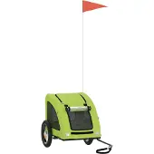 Syfax Hondenfietstrailer oxford stof en ijzer groen