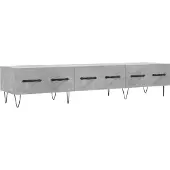 vidaXL Tv-meubel 150x36x30 cm bewerkt hout betongrijs