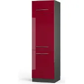 Vicco Fame-Line Koelkast ombouwkast – 60 cm Bordeauxrode hoogglans