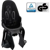 Qibbel Air Fietsstoeltje Achter MIK-HD bevestiging - Fietszitje - Midnight Black