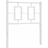 vidaXL Vervangend hoofdbord 75 cm metaal wit