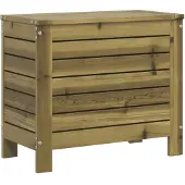 vidaXL Tuinvoetenbank 62x31,5x52 cm geïmpregneerd grenenhout