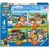 Ravensburger PAW Patrol 4in1box puzzel - 12+16+20+24 stukjes - kinderpuzzel