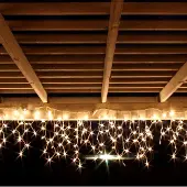 Mojawo LED-lichtgordijn, 120 stuks, voor binnen- en buitengebruik, warmwit