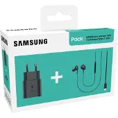 Samsung , Starterpakket USB-C netlader USB-C bedrade hoofdtelefoon zwart, Zwart