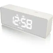 Technoline wekker - WT 475 - 140x53x35mm - wit - LED blauw/groen - TL-WT475