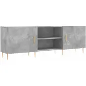 Syfax Tv-meubel 150x30x50 cm bewerkt hout betongrijs