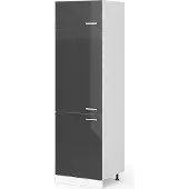 Vicco R-Line Koelkast ombouwkast – 60 cm Antraciet Hoogglans
