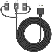 Celly 3in1 Micro USB/ USB-C/ Lightning-kabel 12W